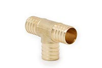 1332 Pex Tee, Brass, 1''