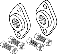 194 Pump Flange Kit,Taco,1''FIP