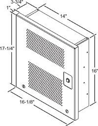 1941 Fan Convector, Wall Mount,7K