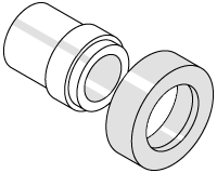 2500029 Kit, Bush/Collar, Door Latch, 1.243, CL40/50