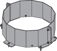 4519 Kit, 8" Chimney Base Bracket, CB