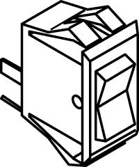 6500 Rocker Switch, On-Off