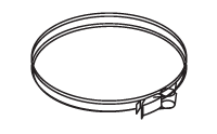 10509 Clamp, Snaplock, Chimney, 8'', TYPE CB