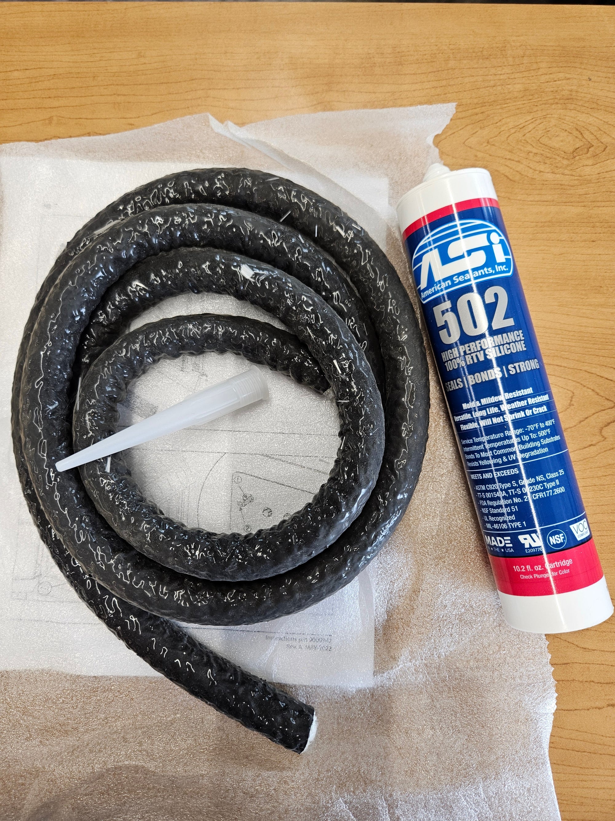 2500697 Kit, Door Seal, Silicone, CE/CF 3/5/ECL 14