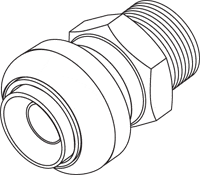 9264 Push-Fit Male Adapter, 3/4"PF X 3/4"MIP