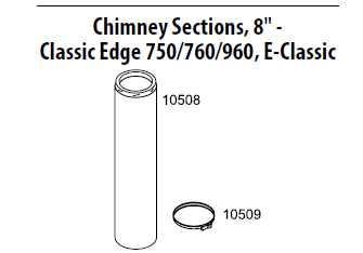10508 8" Chimney Extension, 4’